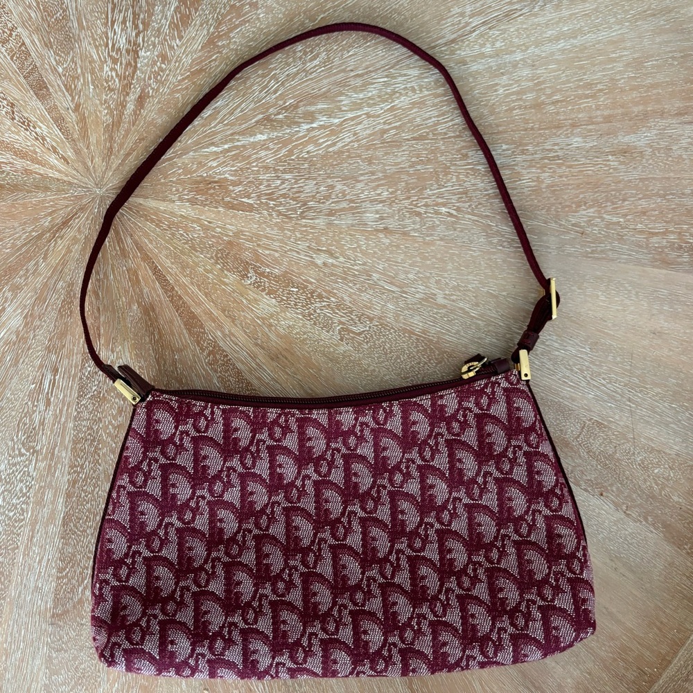 Rare Vintage CHRISTIAN DIOR Spring 2000 Trotter Monogram Shoulder Bag